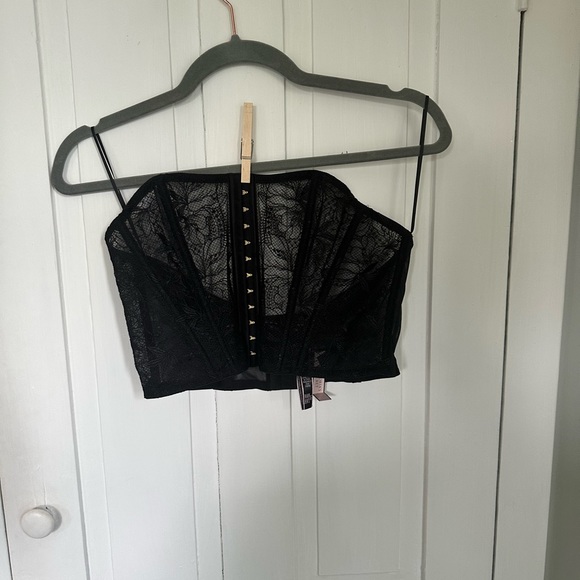 NWT Victorias Secret sheer lace corset bra - Picture 2 of 3